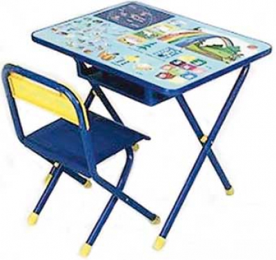 Комплект складной, складной стул и стол