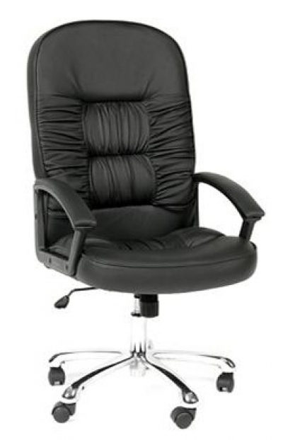 Кресло руководителя кожа Buffalo / Экопремиум / ткань CH-418