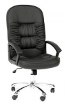 Кресло руководителя кожа Buffalo / Экопремиум / ткань CH-418