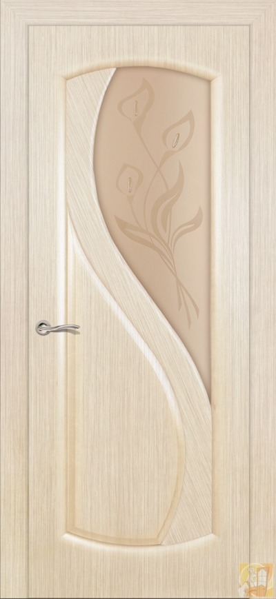 Межкомнатная дверь Диамант ДО Беленый дуб